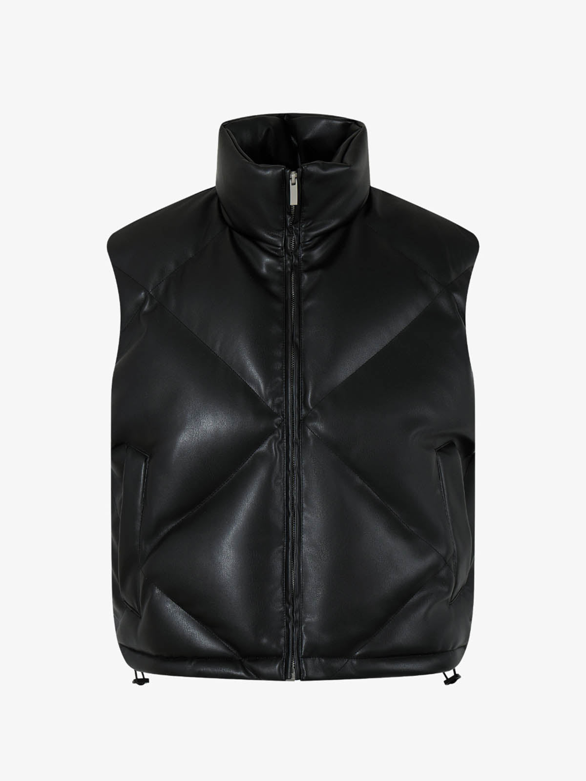 Quilted High-Neck Vest for Modern Urban Style