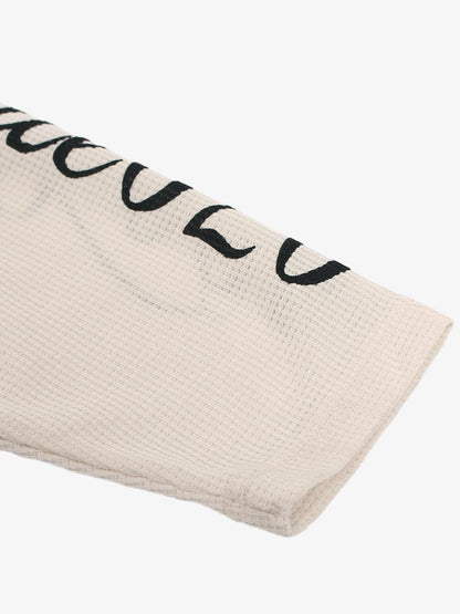 Thesupermade Retro Letter Print Long-sleeved T-shirt