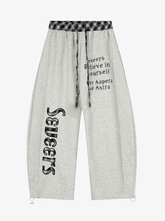 Stylish Loose-Fit Lounge Pants with Inspirational Quotes and Bold Lettering