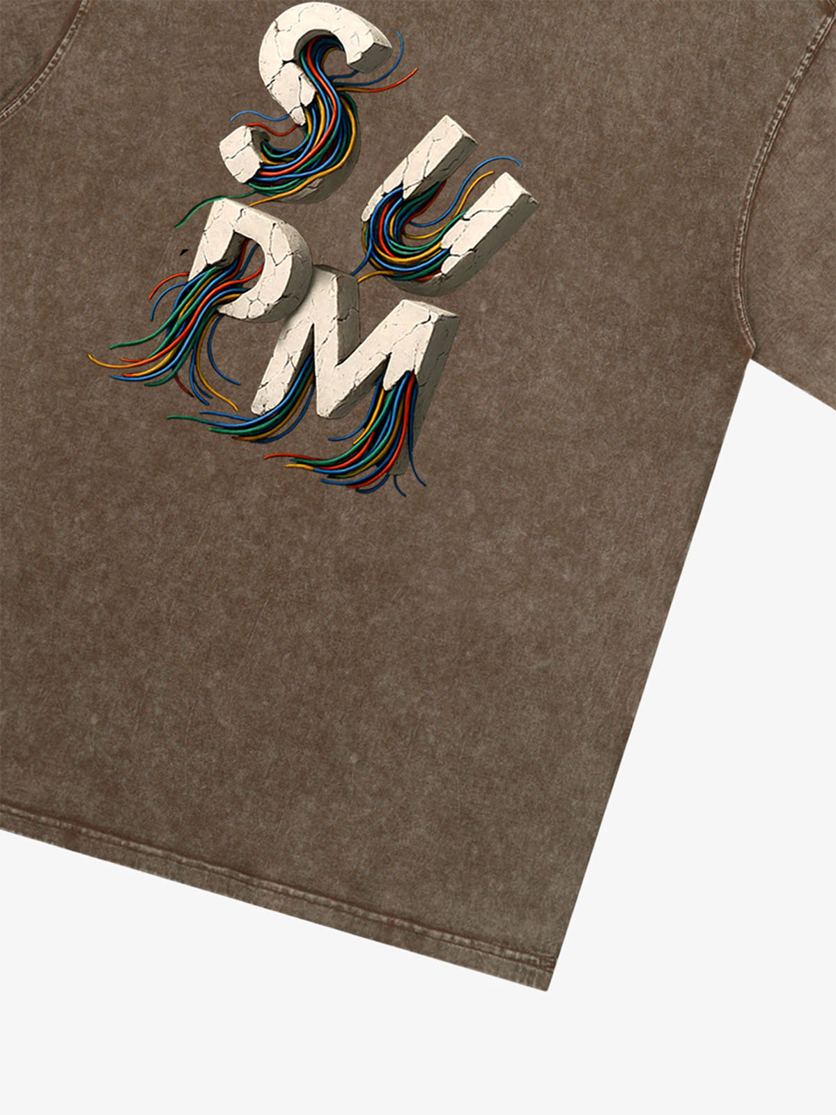 supm cable graphic T-shirt