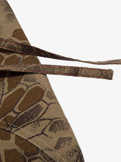 Camouflage Cargo Culottes with Adjustable Drawstring and Side Slits