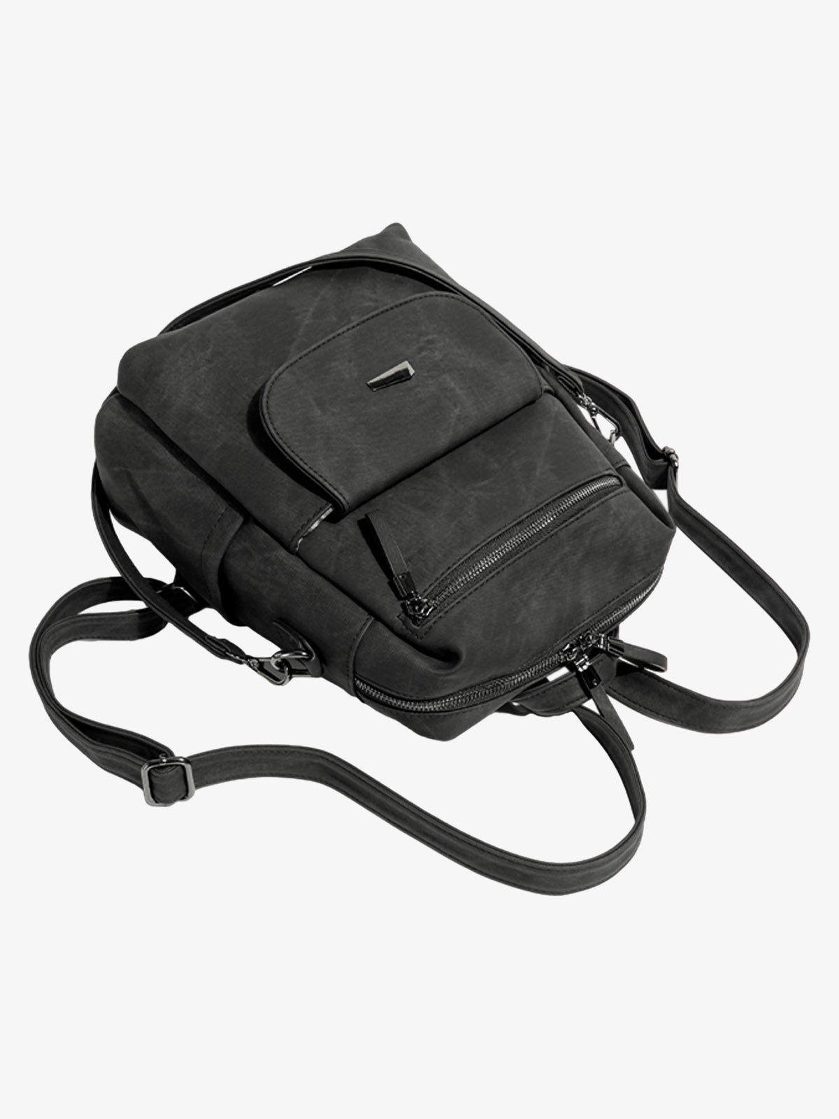 Suede Simple Dual-Use Large Capacity Backpack