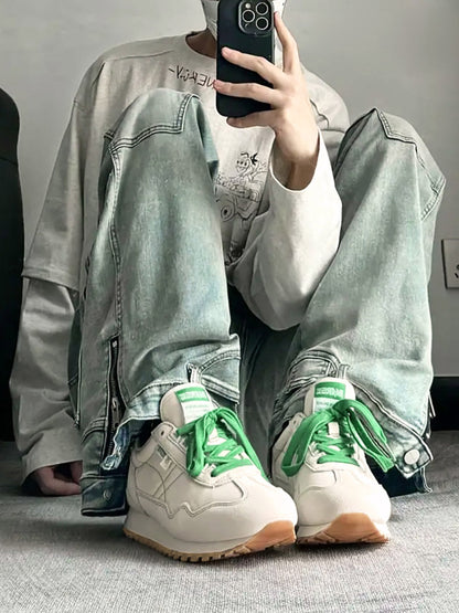 Street Contrast Color Stitching Forrest Gump Sneakers