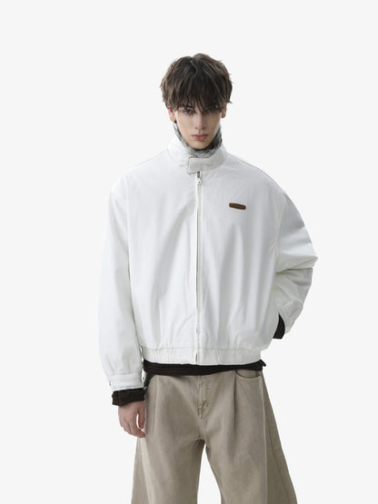 Stylish Winter Bomber Jacket with Faux Fur Collar - Perfect for Cold Weather