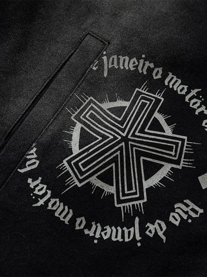 Thesupermade Spray-dyed Gradient Multi-layered Print Jacket