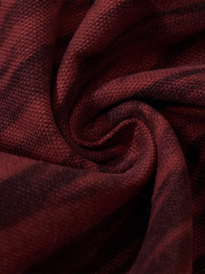 Stylish Maroon Tiger Stripe Flare Jeans for Women - Perfect for Casual and Fashionable Looks