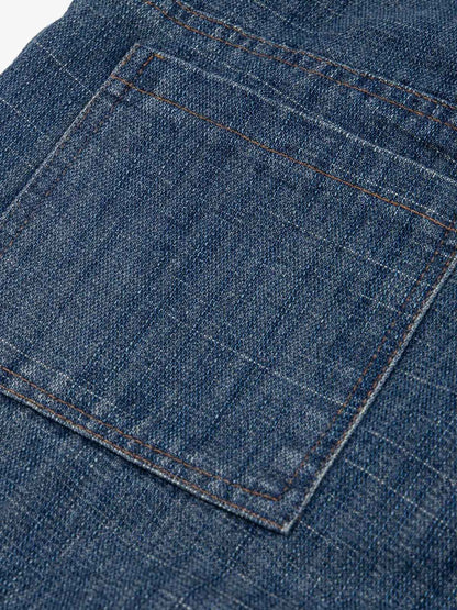 Letter Print Cargo Multi-pocket Jeans