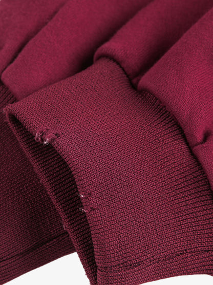 Street Distressed Half-Zip Ripped Hoodie