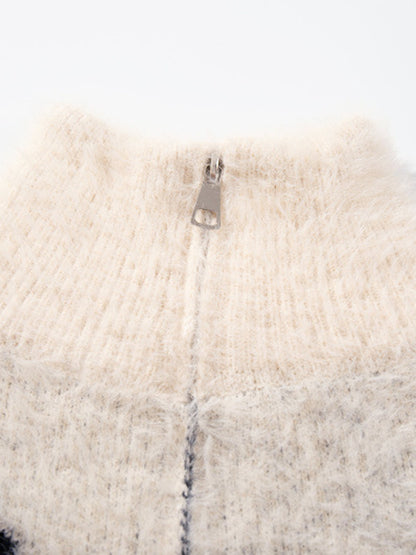 Cozy Pink Patterned Sweater for Women - Perfect for Casual and Festive Occasions