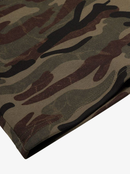 Camouflage Embroidered Casual Shorts