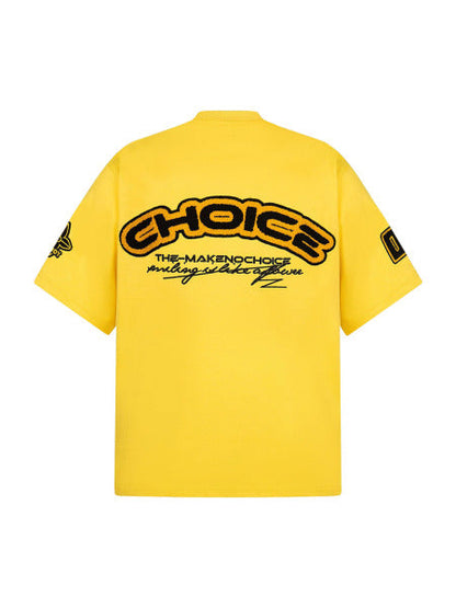 Heavy Embroidery Patch Embroidered T-shirt