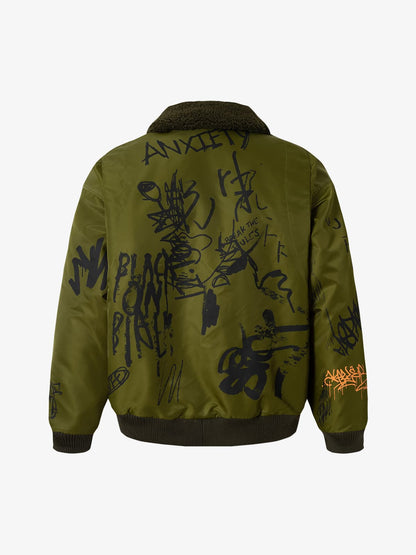 Winter-Ready Corduroy Jacket with Faux Fur Trim for Men