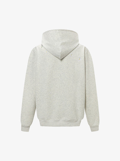 Floral Embroidered Hoodie for Men and Women - Trendy and High-Quality Design