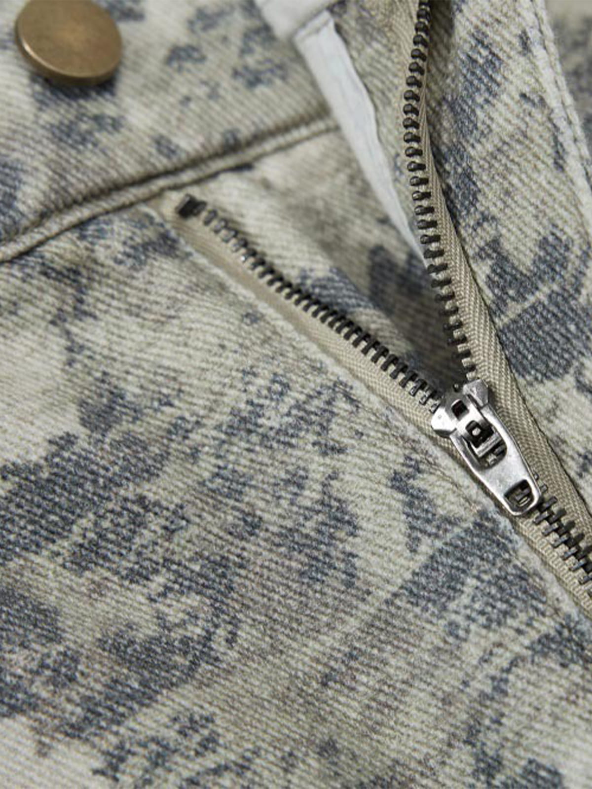 Plaid Jacket with Zipper Detail and Keychain Accessory