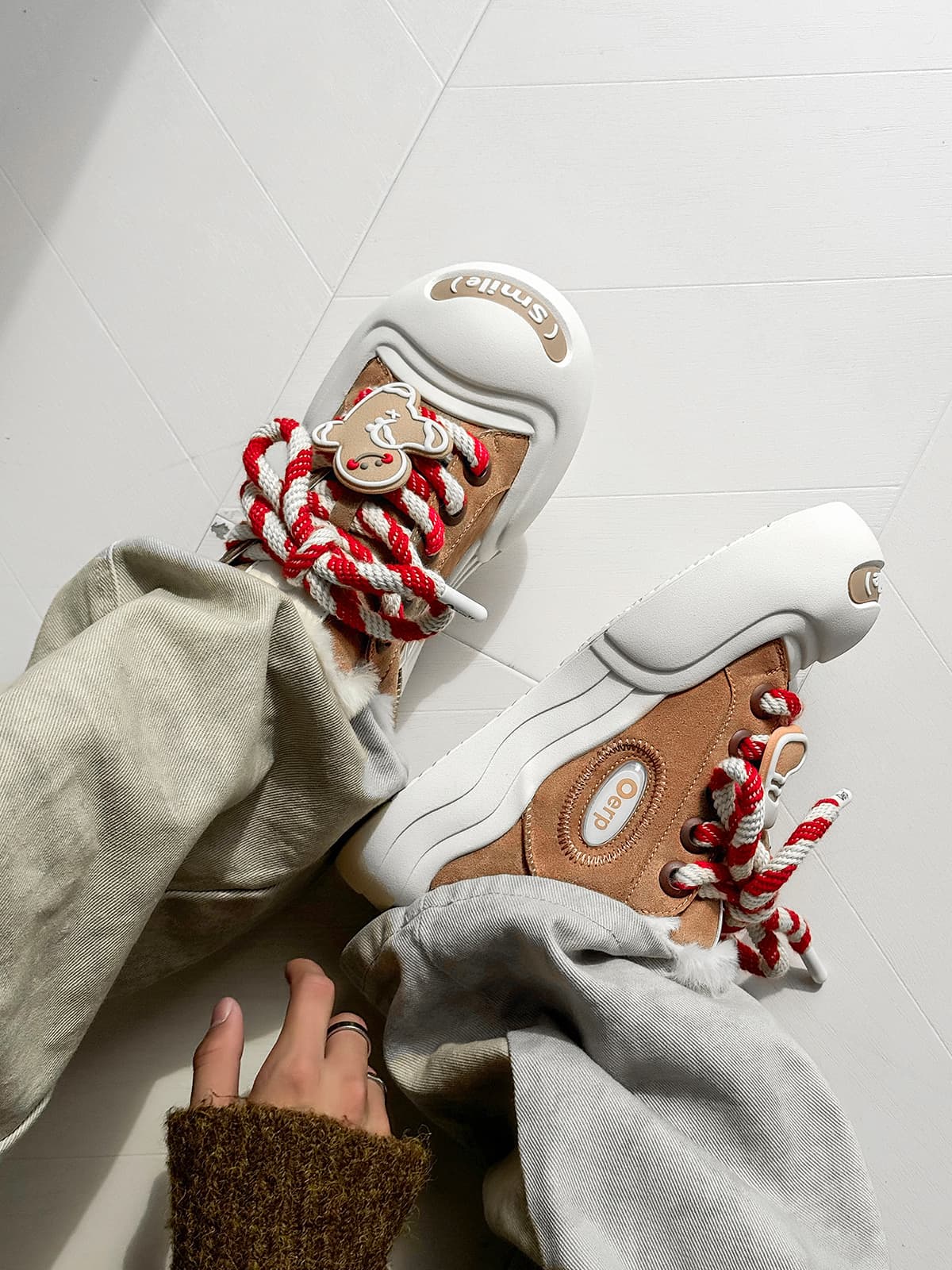 Stylish Platform Sneakers with Heart Design for Everyday Wear