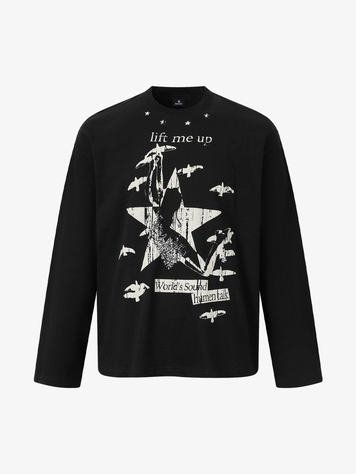 Trendy Graphic Long Sleeve T-Shirt for Men - Perfect for Casual and Festive Wear