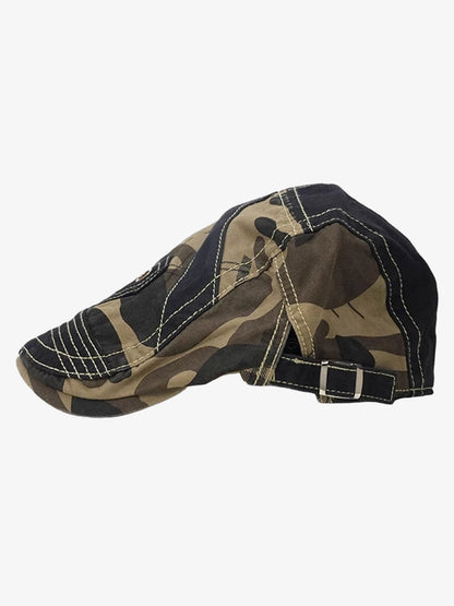 Camouflage Metal Patch Design Duckbill Forward Cap