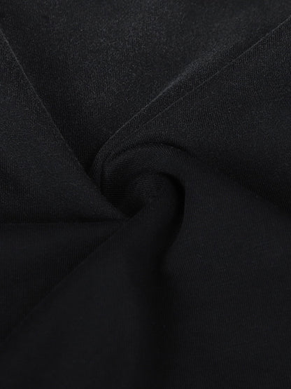 Stylish Black Long Sleeve Top with Pink Splatter Design for Modern Fashionistas