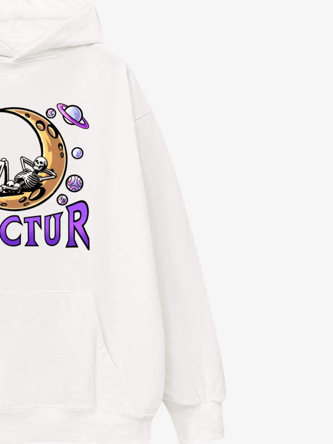 Nocturnal Space Adventure Cotton Hoodie