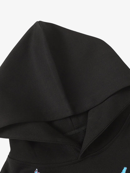 Embroidered Graphic Hoodie for Women - Stylish and Comfortable Fall/Winter Wear