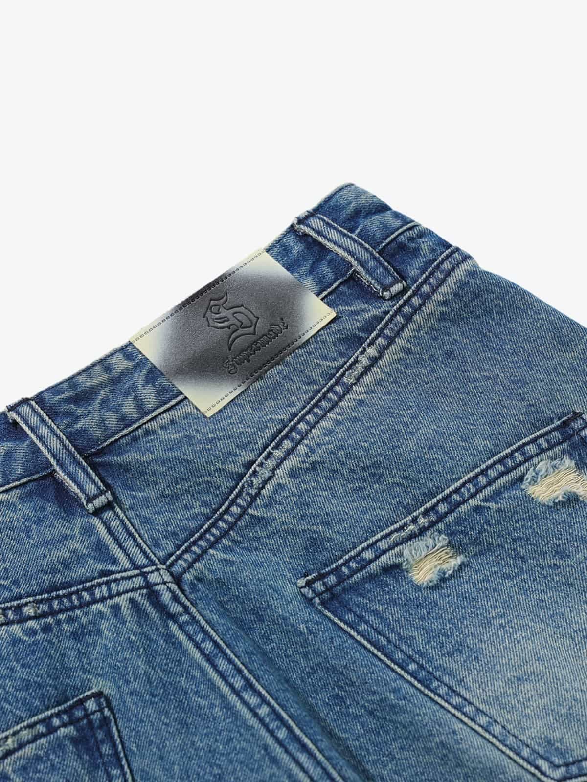 High-Waisted Wide-Leg Cargo Pants with Unique Pocket Design