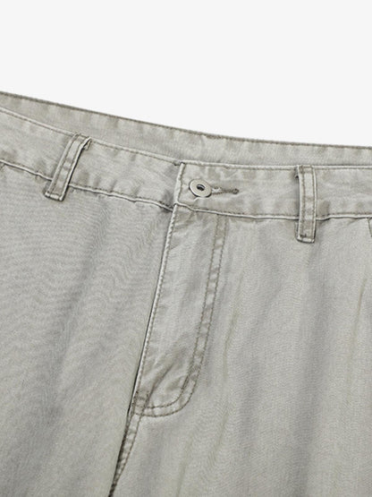 Wide-Leg Cargo Pants with Unique Pocket Design for Casual Style