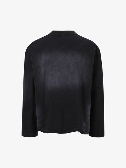 Skeleton Bull Graphic Long Sleeve T-Shirt - Perfect for Casual and Streetwear Styles