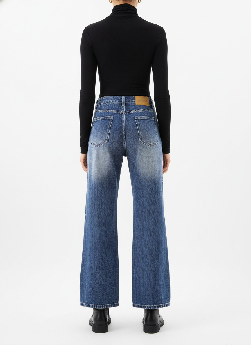 Denim Ripped Washed Distressed Jeans - 2503