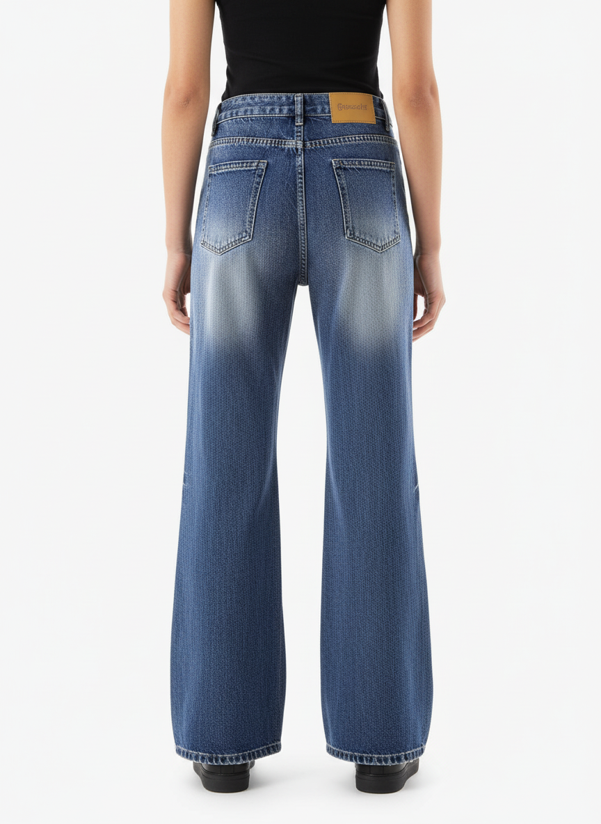 Denim Ripped Washed Distressed Jeans - 2503