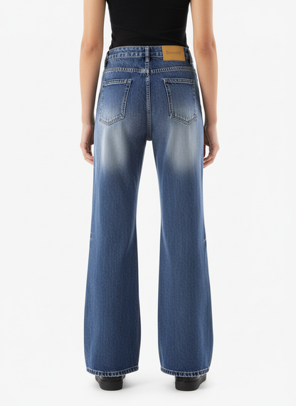 Denim Ripped Washed Distressed Jeans - 2503