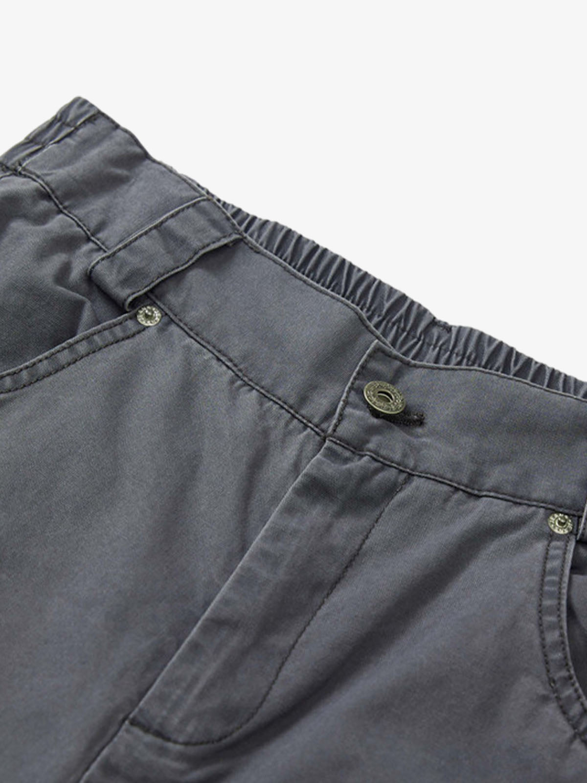 Vintage Distressed Pleated Barrel Pants