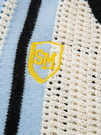 Stylish Contrast Panel Zip-Up Sweater for Casual and Sporty Looks