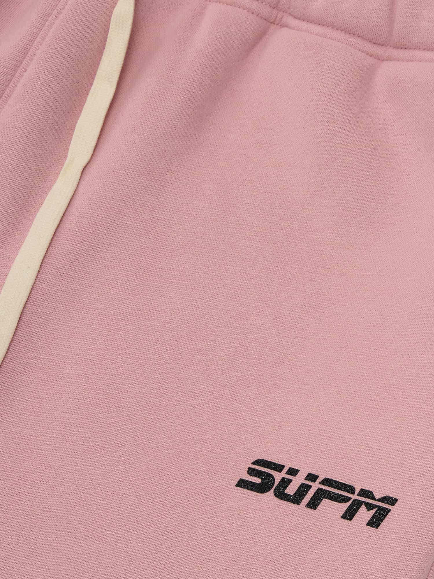 SUPM Minimalist Logo Pink Hoodie and Sweatpant Set