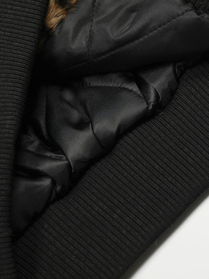 Winter Essential Puffer Jacket with Detachable Fur Hood - Perfect for Cold Weather