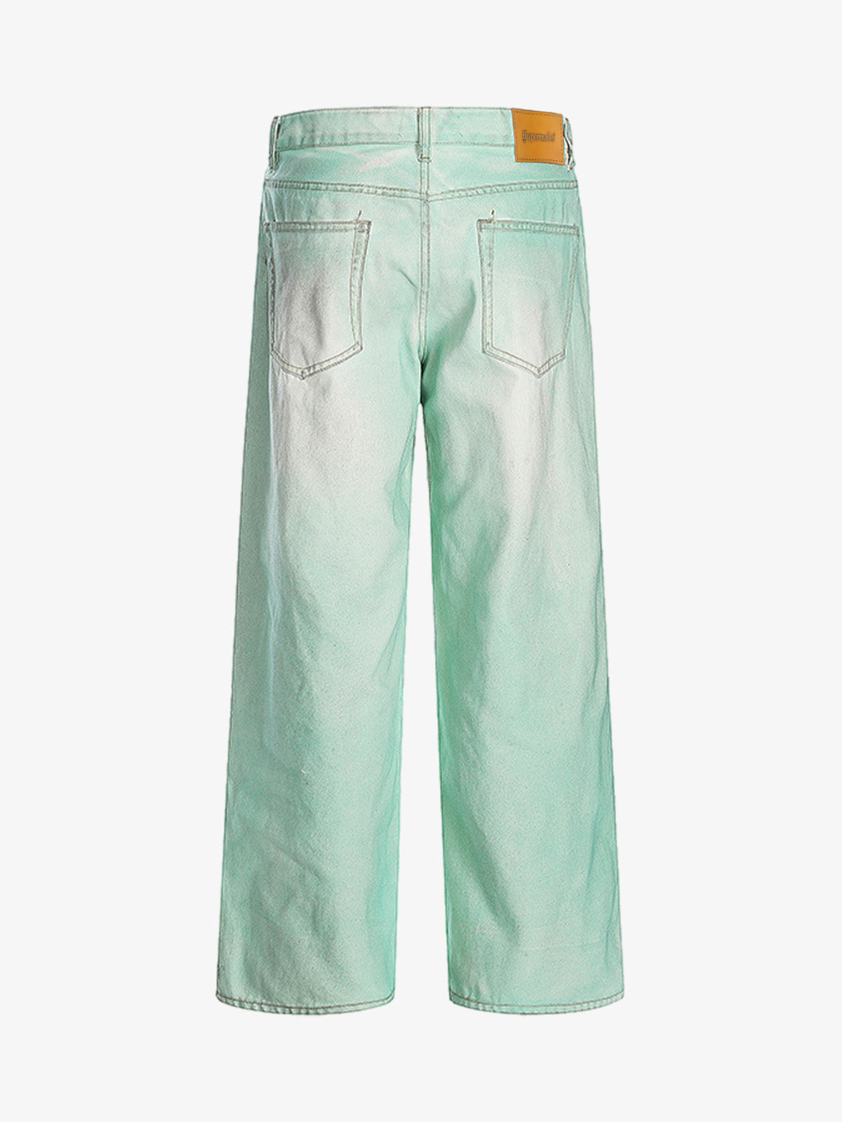 Distressed Handmade Luminous Mud-dyed Paint Jeans