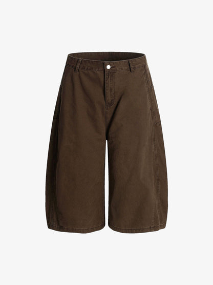 Deconstructed Casual Scimitar Denim Jorts