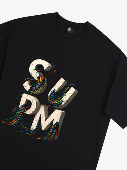 supm cable graphic T-shirt
