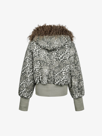 Winter-Ready Corduroy Jacket with Faux Fur Trim for Men