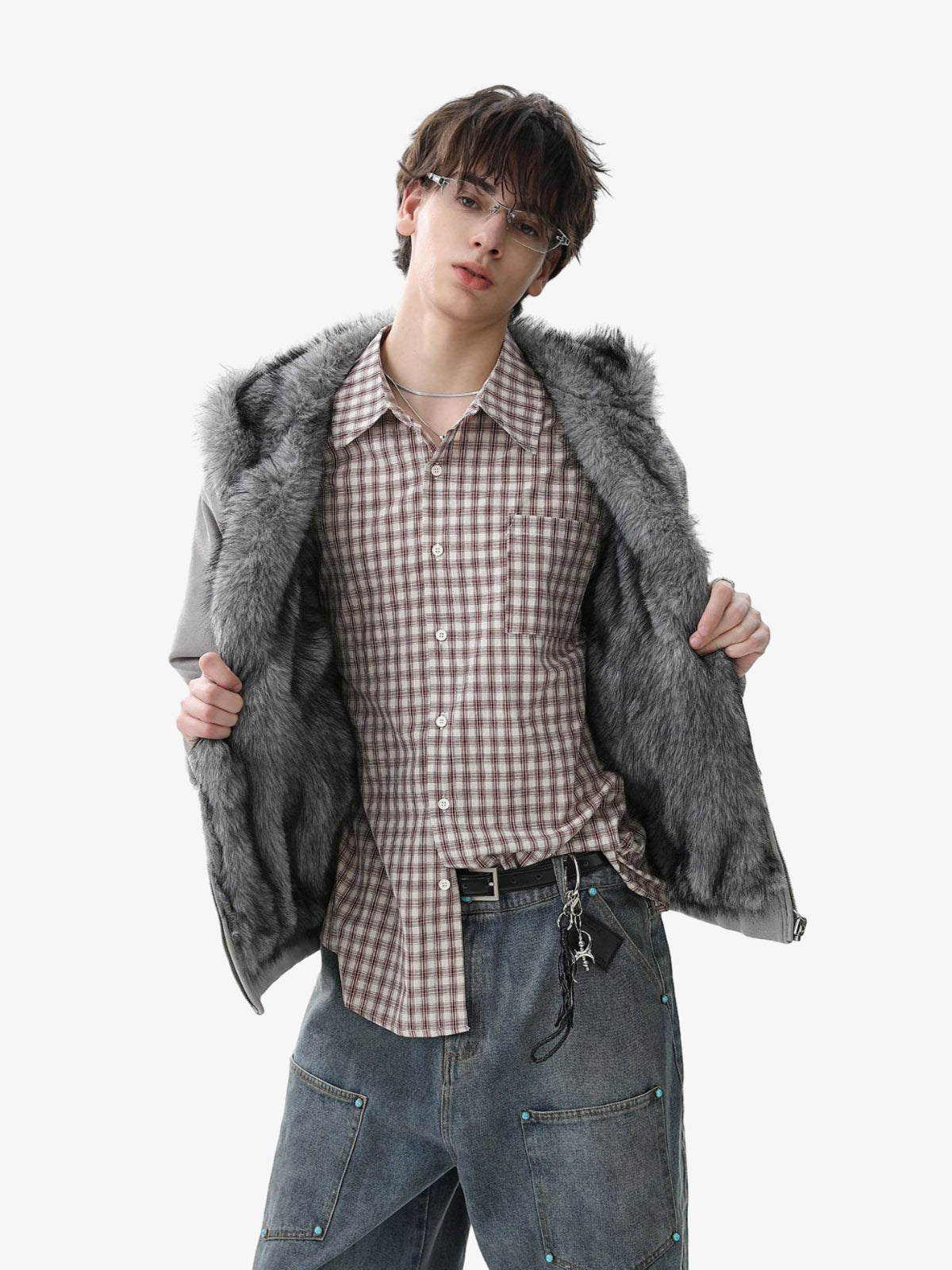 Stylish Faux Fur Hooded Jacket for Winter Warmth and Fashion