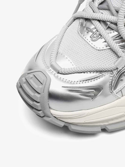 Thesupermade American Retro Invisible Height-enhancing Thick-soled Mecha Sneakers