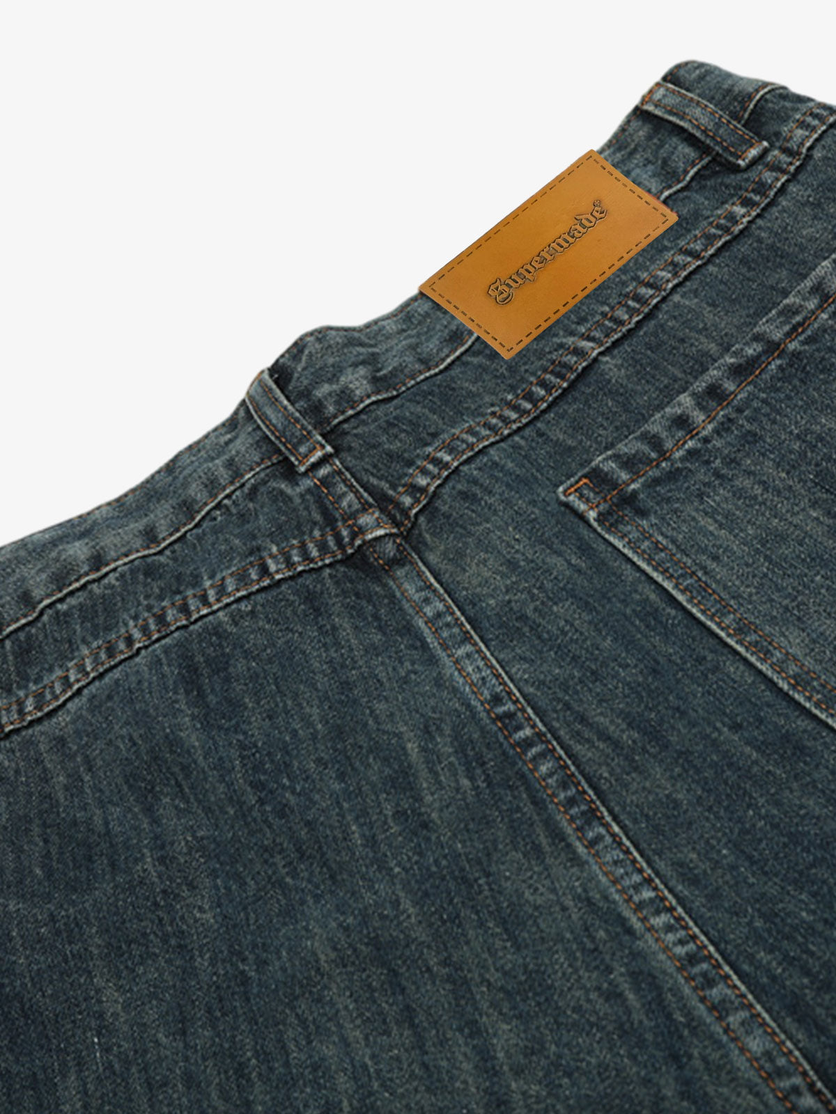 Deconstructed Multi-pocket Cargo Denim Jorts