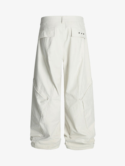 Belted Houndstooth Blazer Pants