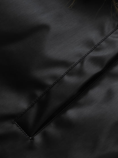 Winter-Ready Corduroy Jacket with Faux Fur Trim for Men