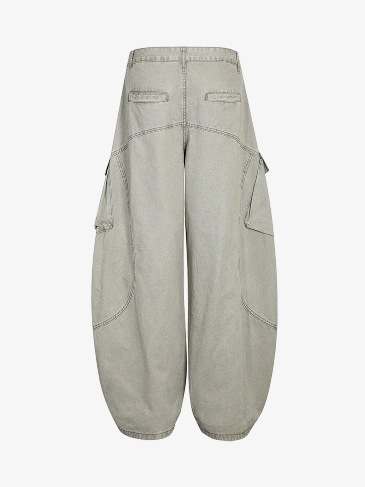 Wide-Leg Cargo Pants with Unique Pocket Design for Casual Style