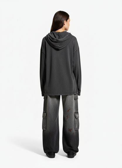 Wasteland Heavy Washed Distressed Tie-Dye Work Jeans