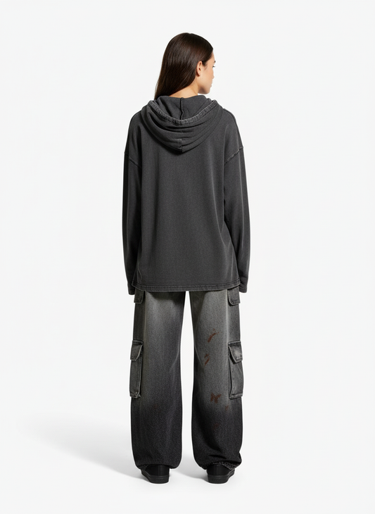 Wasteland Heavy Washed Distressed Tie-Dye Work Jeans