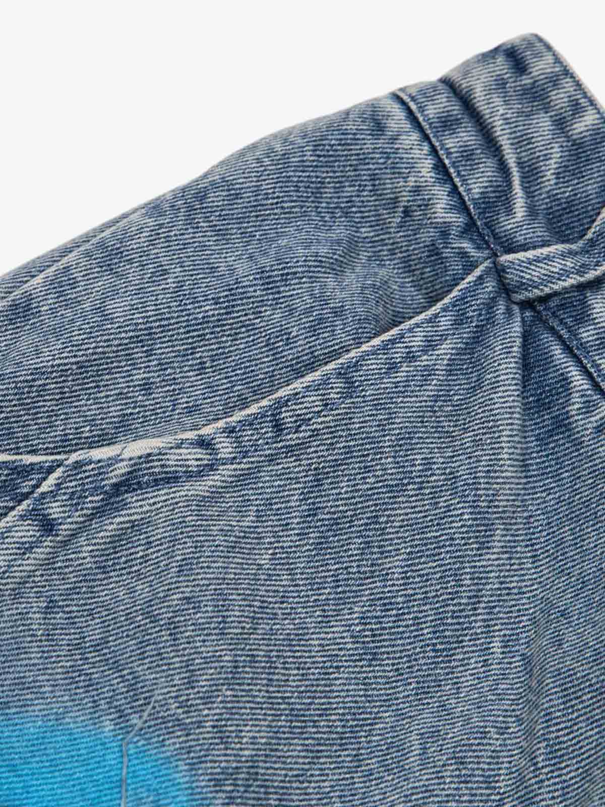 Hand-Painted Denim Jeans with Whimsical Designs for Women