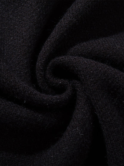 Skull Pattern Knit Sweater - Trendy and Cozy for Casual Wear