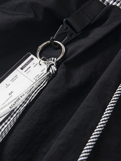 Double Waist Drawstring Baggy Cargo Pants