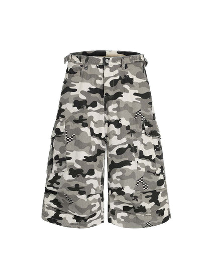 Camouflage Multi-pocket Cargo Jorts